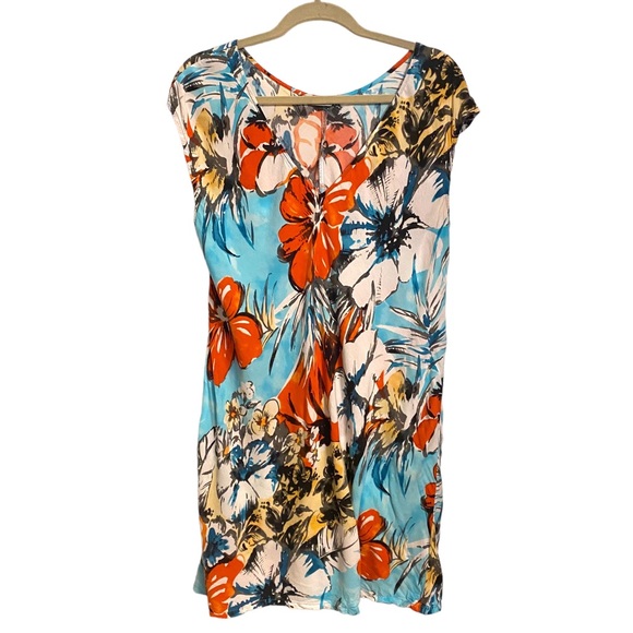 Jams World Dresses Vintage Jams World Los Flores Hawaiian Print